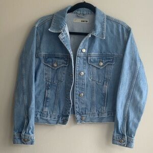 Topshop Moto Blue Denim Jacket